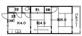 掃部マンション【3階】の間取り