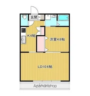 ベルフラワー嵐山【2階】の間取り