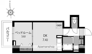 MAT OSAKA NAGARA【1階】の間取り