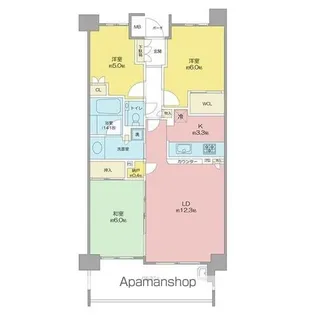 プラウド一社【2階】の間取り