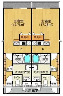 FourSeasons内浜【2階】の間取り