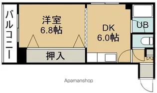 メゾンパティオ松風町【303号室】の間取り