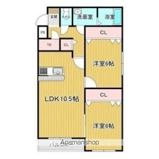 Clair美原【1階】の間取り