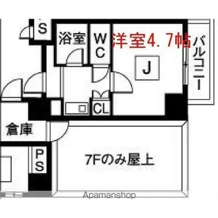 パルテノンリンデン【7階】の間取り