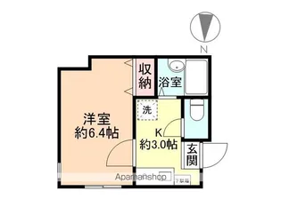 信開セルーラ並木町【201号室】の間取り