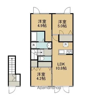 ノーザンパーク千歳【205号室】の間取り