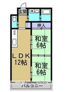 リッチタウン【202号室】の間取り