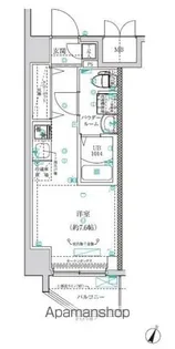 クラリッサ横浜阪東橋【6階】の間取り