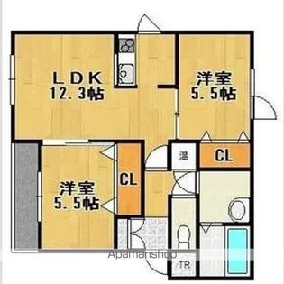 R'S COURT【2階】の間取り