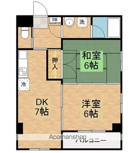 プラティーク三鷹【3階】の間取り