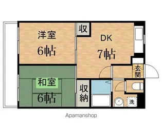 リバーサイド山王下【3階】の間取り