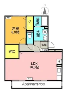 ダイワレイク A棟【202号室】の間取り