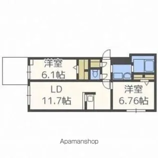 CーSELECTION.STELLAⅡ【5階】の間取り