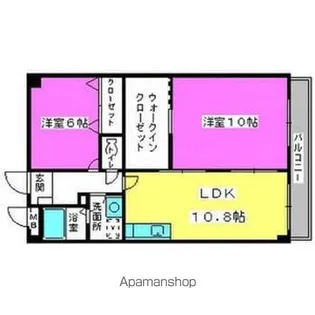 ルミエール板付【3階】の間取り