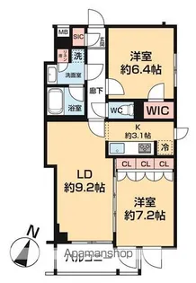 ARCOBALENO HASUNEⅠ【2階】の間取り