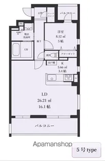 MODERN ASPIRATION六本松SUR【2階】の間取り