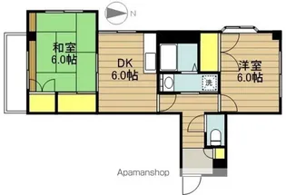 メゾン・ド・シュウ【206号室】の間取り