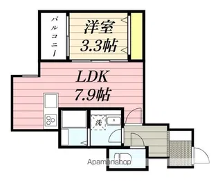 HALE LEA春日【102号室】の間取り