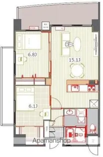アントゥール薬院【12階】の間取り
