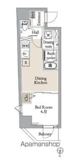 グランカーサ住吉Ⅲ【6階】の間取り