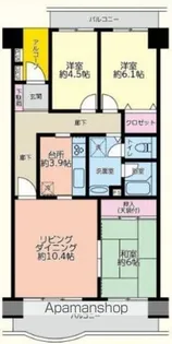 ネオハイツ江戸川台A棟【9階】の間取り