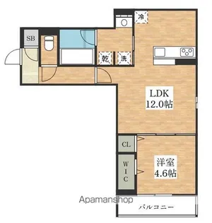 クラシスト背戸口【3階】の間取り