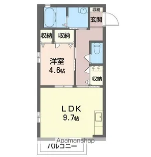 タウンコートB【2階】の間取り