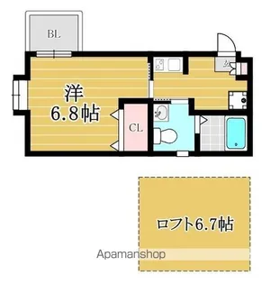ステラコート笹原Ⅰ【202号室】の間取り