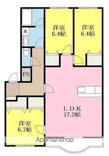 ブライムボォウレジデンス A棟【301号室】の間取り