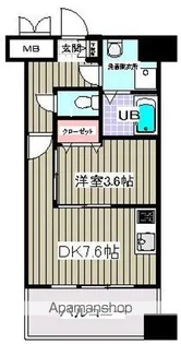 クレール柏【6階】の間取り