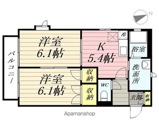 ドミール南光台【1階】の間取り