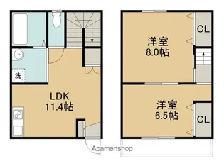 パーソナルマンション河口湖Ⅱ【105号室】の間取り