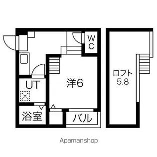 テラス吹上【202号室号室】の間取り