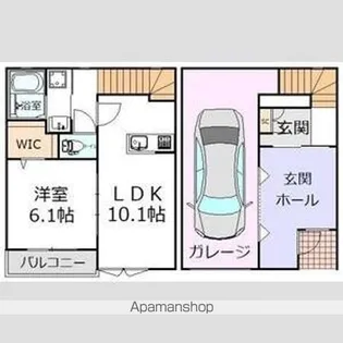 SUN LIVES〜さんりぶす〜【3号室】の間取り