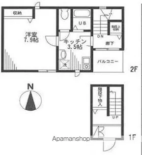 エバーハイツ大山【2階】の間取り