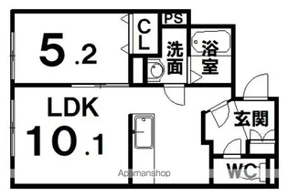 MONREVEⅡ【4階】の間取り