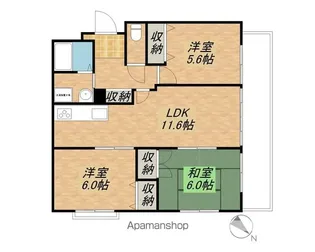 アトレー南草津【202号室】の間取り