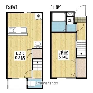 アルト北斎院【106.号室】の間取り
