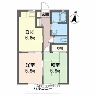 レファ【201号室号室】の間取り