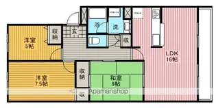 ヴェリテ上野東【1階】の間取り