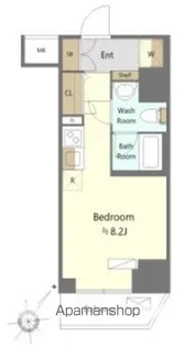 スパシエイラーレ横浜【10階】の間取り