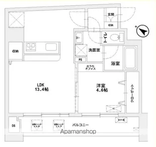MAJESTIC千葉みなと【606号室】の間取り