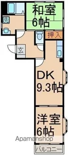RIVERSIDEアプス【4階】の間取り