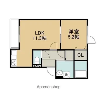 仮)拓勇西町8 B棟【3階】の間取り