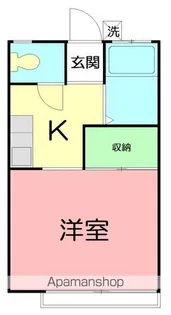 ポルシェ厚木【203号室号室】の間取り