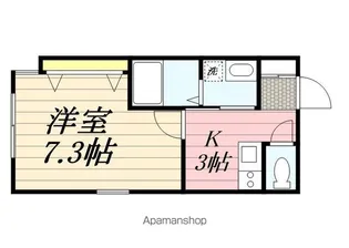 ノースパーク千葉【105号室】の間取り