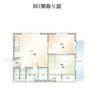 グランドハイム森松【801号室】の間取り