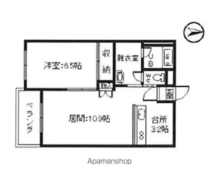 ピープル木野【1階】の間取り