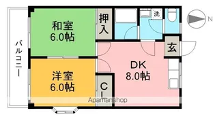 ハイツM1【2階】の間取り
