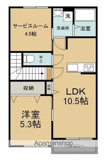 VILLA KAKIHI 宮ノ上A【A-2号室】の間取り
